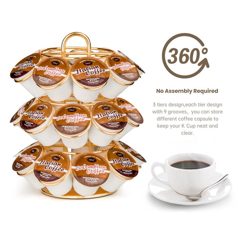 KREWEY base giratoria 360° facilita elegir sabores sin esfuerzo.