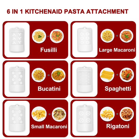 KRISVI accesorio de pasta en acero inoxidable paraKitchenAid