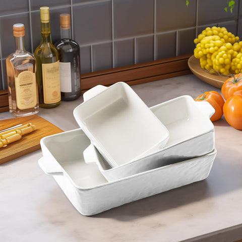 Bandeja cerámica Krokori resistente a altas temperaturas para cocina diaria.