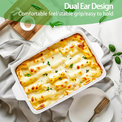 Capacidad 4 Qt ideal para lasañas y guisos familiares.