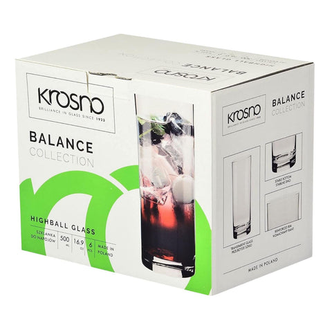 Uso diario elegante con vasos Krosno Balance