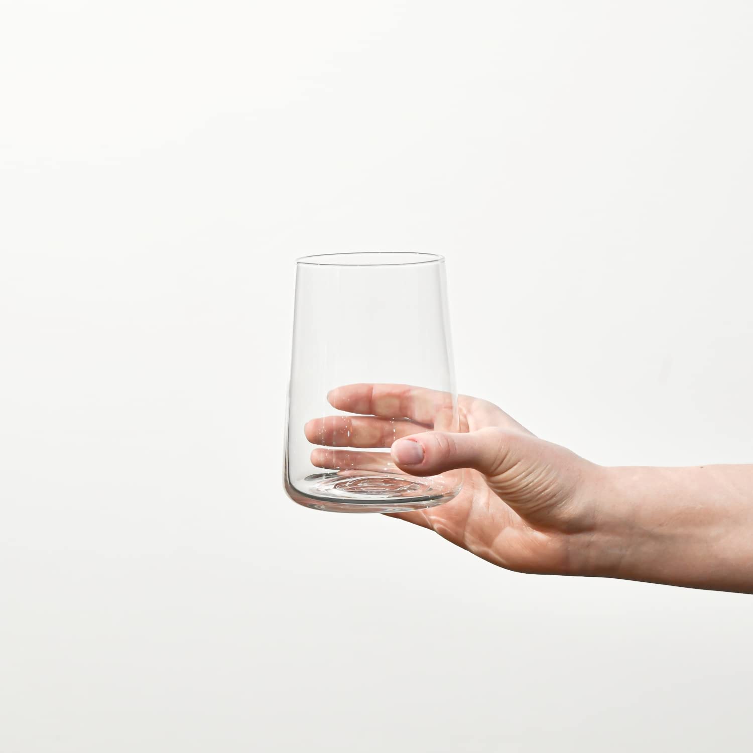 Cristal sin plomo Krosno Infinity, vidrio transparente y claro.