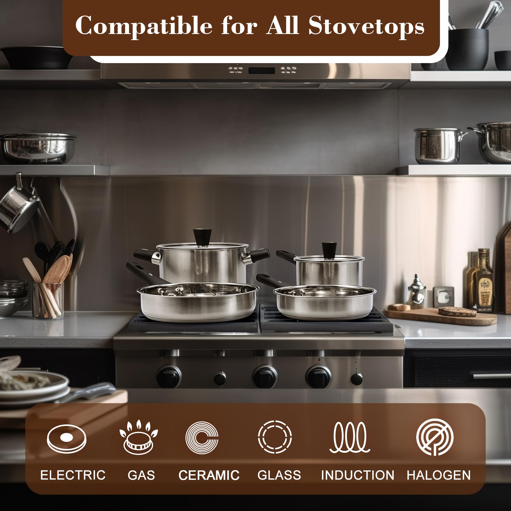 KroWallu tapas de vidrio: monitoreo visual y ventilación para cocción segura