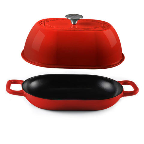 Krustic olla con interior esmaltado facilita limpieza y distribución homogénea del calor.