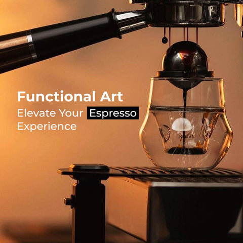 KRUVE Propel, taza espresso con diseño remolino facilita equilibrar sabores