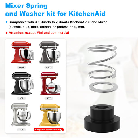 Kscjdg arandela de goma para KitchenAid, protege el esmalte y evita golpes