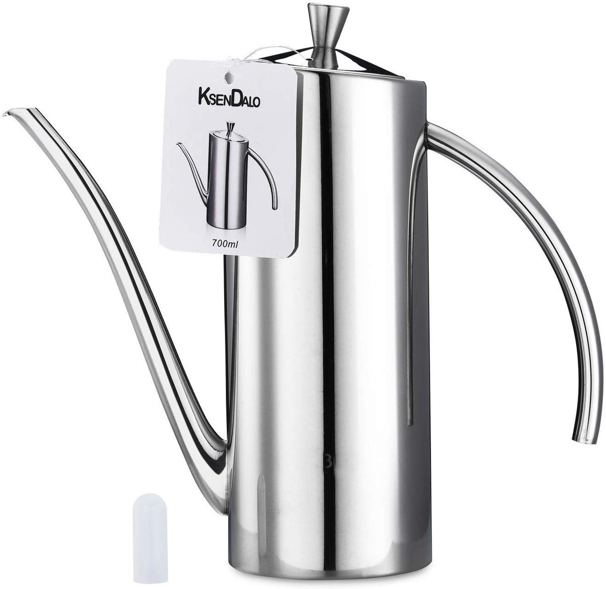KSENDALO dispensador de aceite en acero inoxidable con gran capacidad para uso diario.