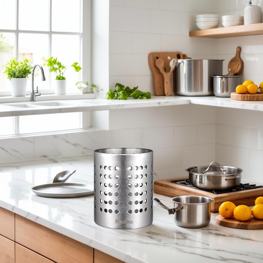 KSENDALO organizador multiusos para espátulas y cubiertos, mantiene la cocina ordenada.