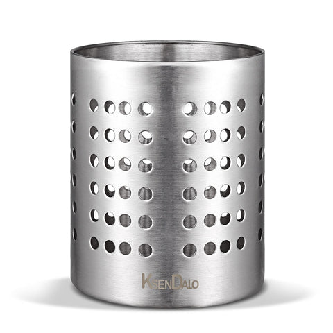 KSENDALO porta-utensilios de acero inoxidable para encimera, mantiene utensilios al alcance.