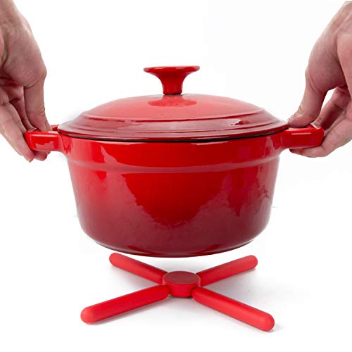 KSENDALO salvamanteles ecológicos, resistentes al calor; ideal para sartenes sobre la mesa.
