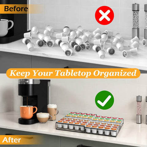 Kssiaz cajón para Keurig compatible y práctico para uso diario.