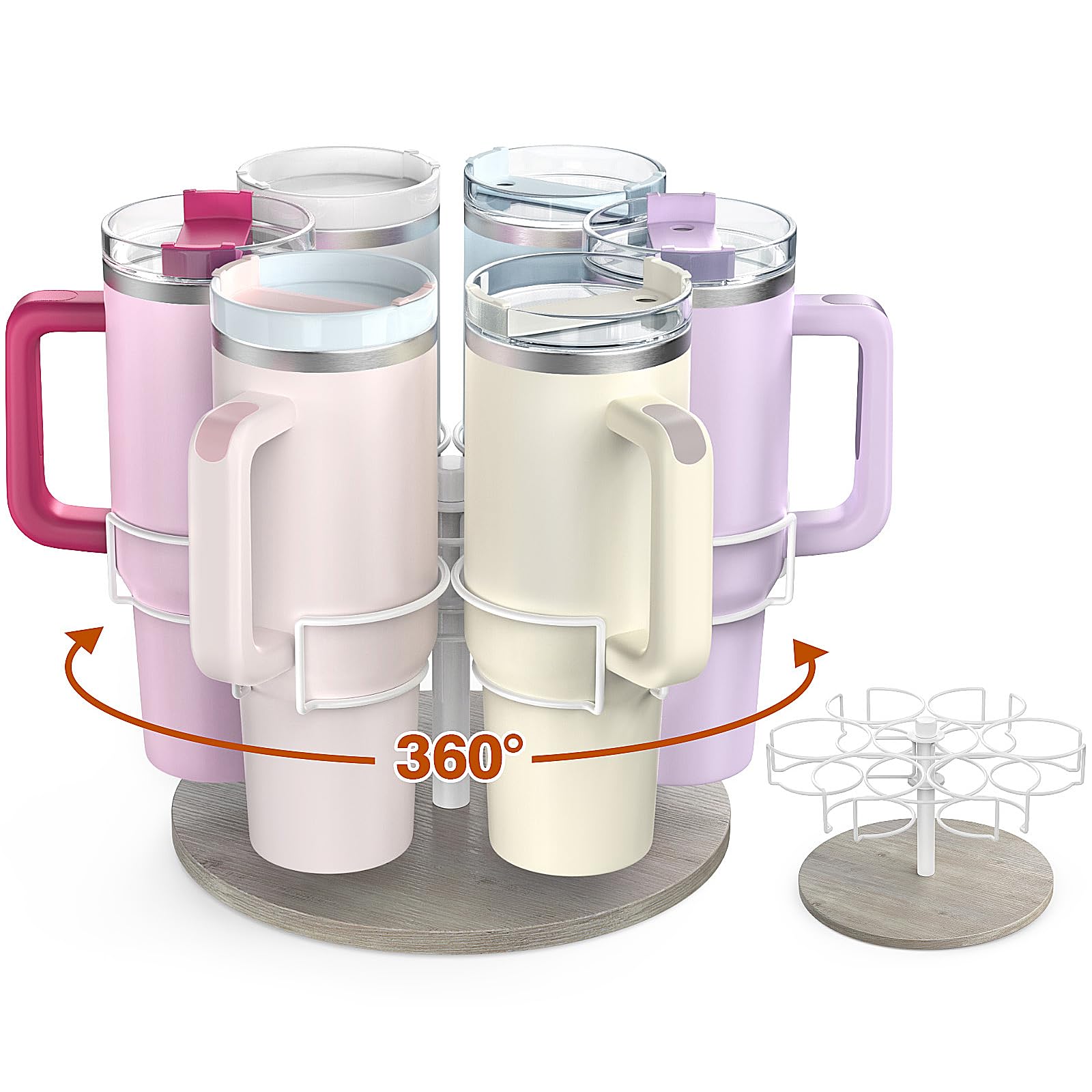 Kssiaz organizador de botellas Stanley 40 oz con asa para acceso rápido