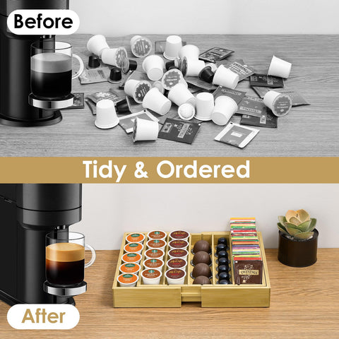 Kssiaz organizador versátil para cocina y oficina, ordena accesorios.