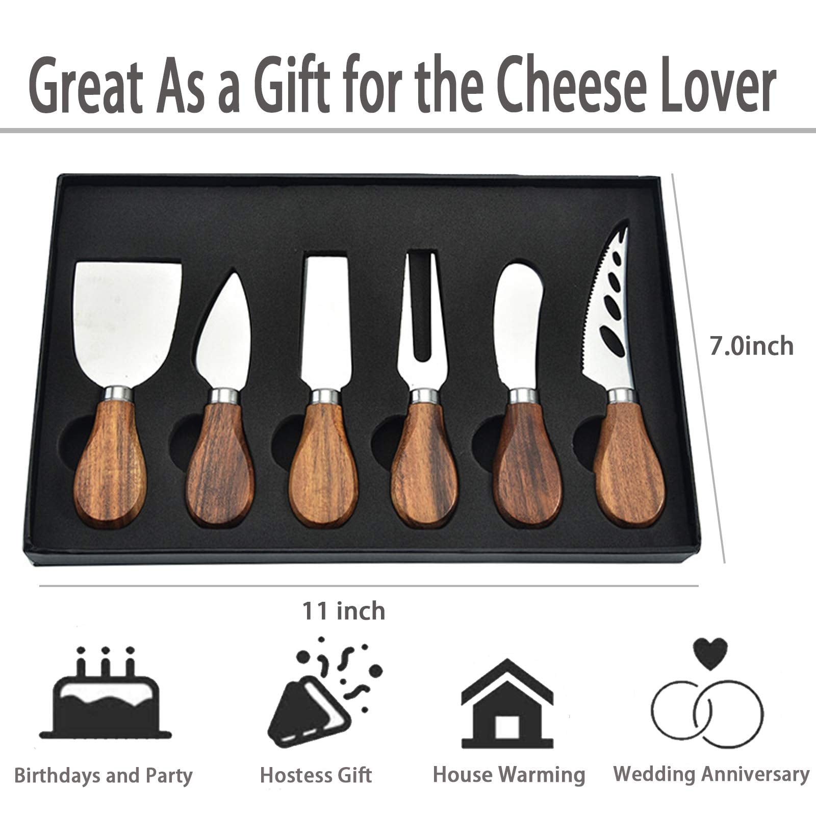 KT-GARY conjunto regalo de queso: presentación elegante para tablas