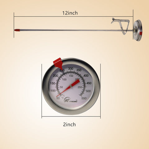 KT THERMO: lectura rápida con dial claro para carnes y fritos
