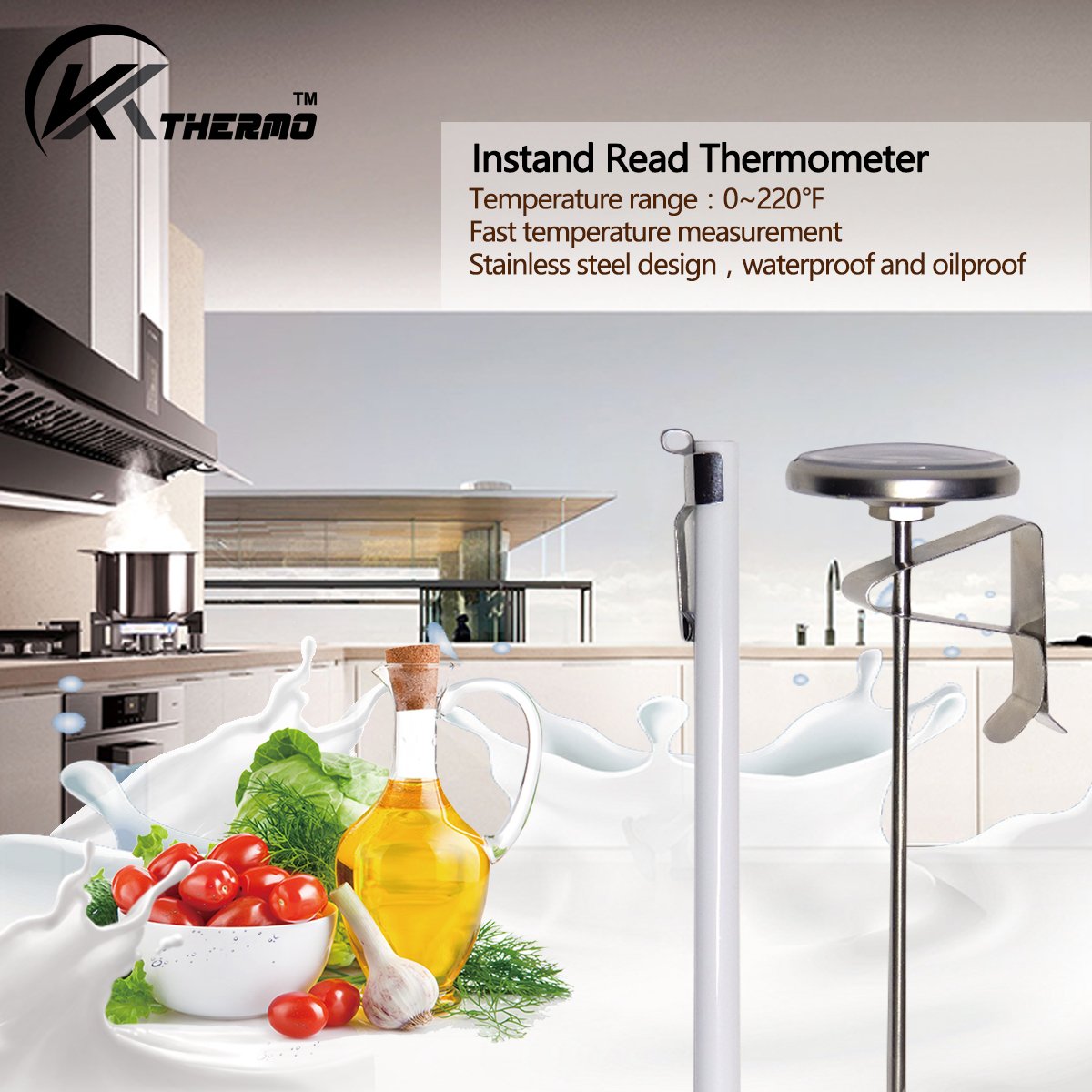 KT THERMO rango de 0 a 100 °C para diversas preparaciones