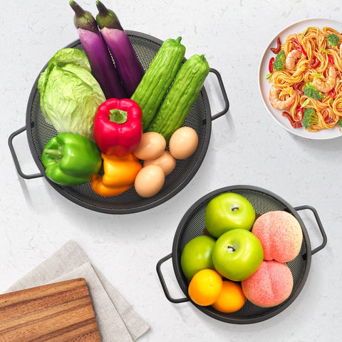 Kteniy colador de acero inoxidable con mango ergonómico para cocina