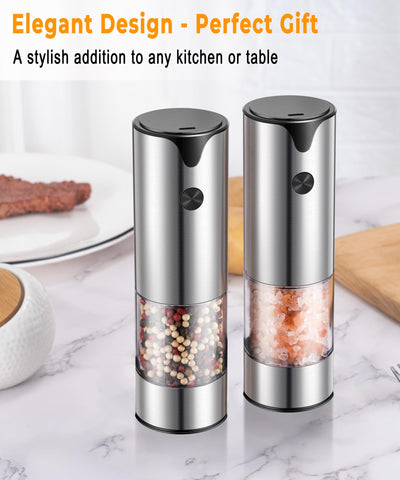 KTKUDY diseño moderno en la cocina con molinillo para sal y pimienta.