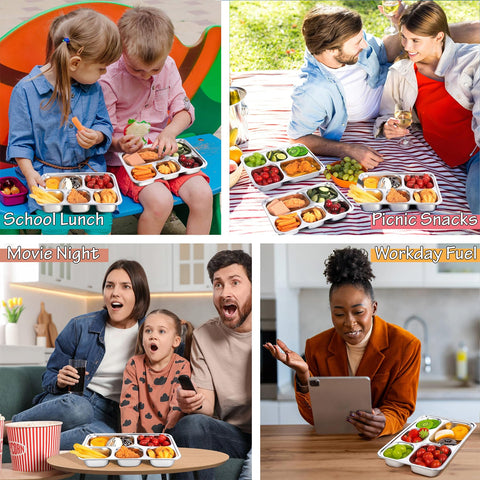 KTKUDY tapas claras bloquean polvo para meriendas limpias.