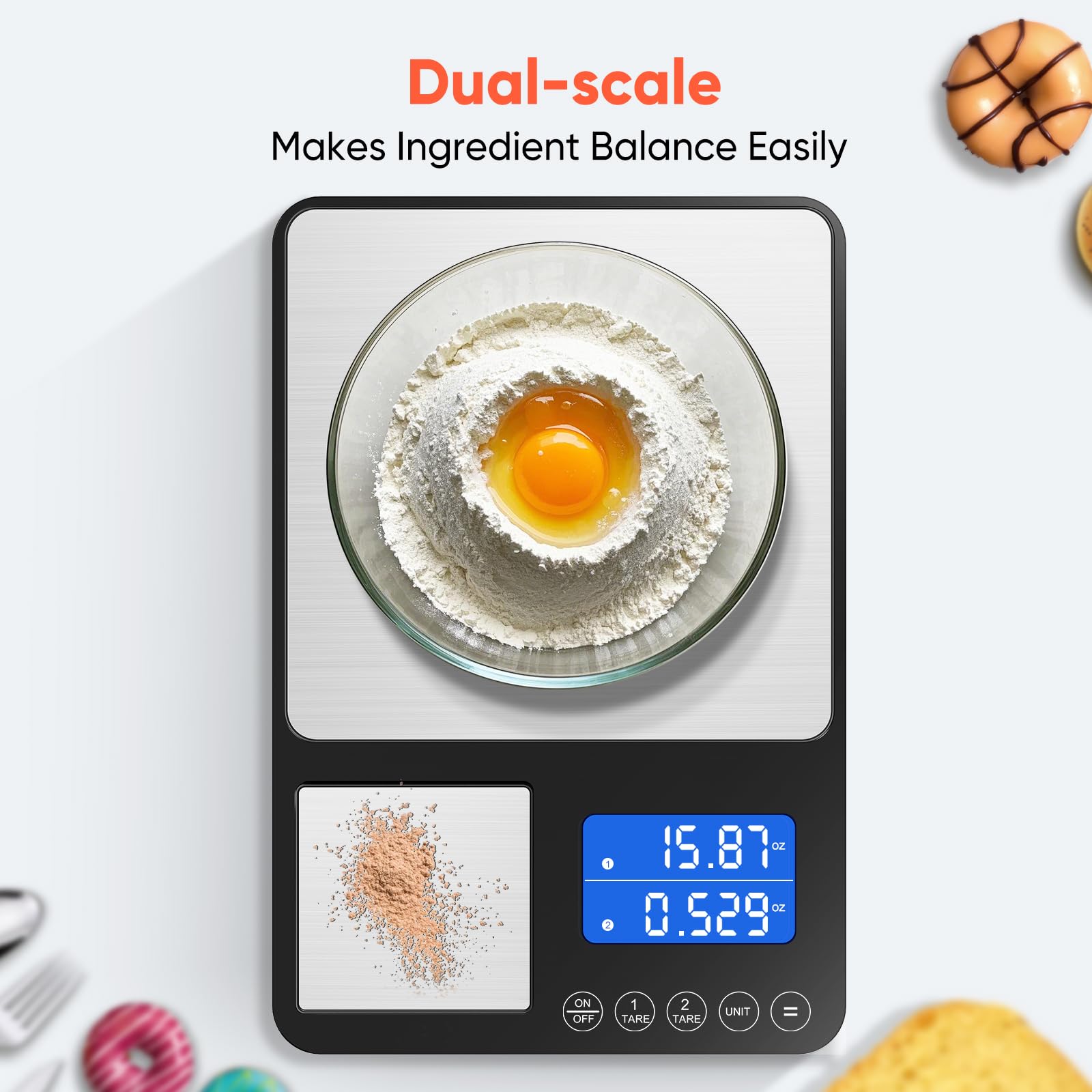 Plataforma principal KUAIVO para masas y ingredientes voluminosos.