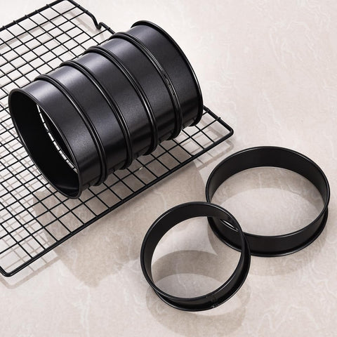 KUAYB anillos crumpet antiadherentes para desmoldar sin esfuerzo.