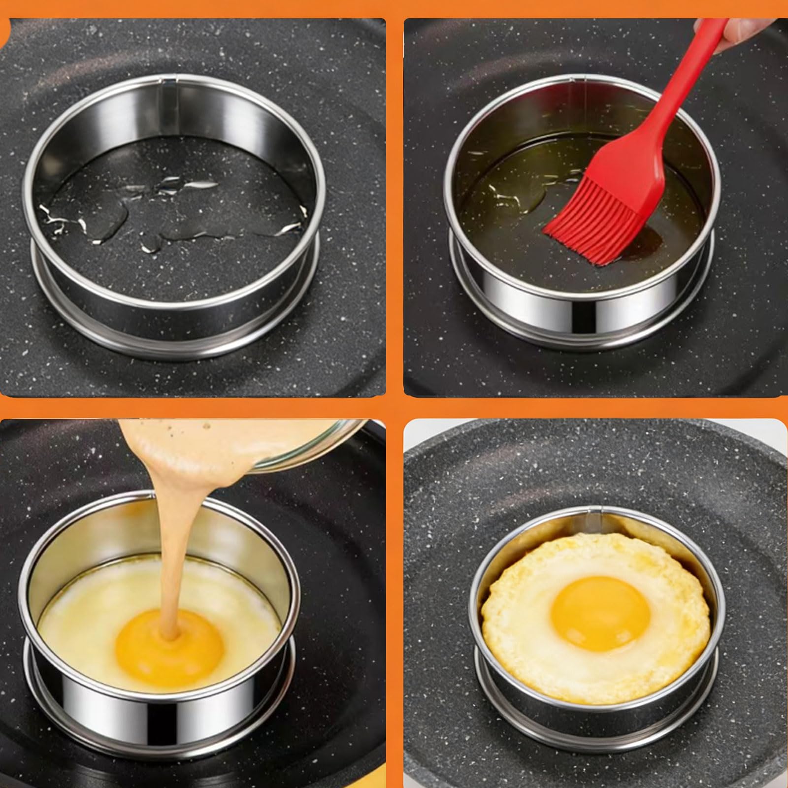 KUAYB set de ocho anillos para cocina diaria