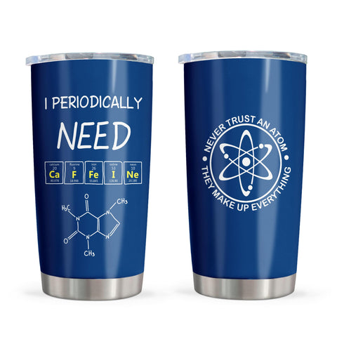 Kubbut vaso termico quimista, diseño con frase, ideal como regalo especial.