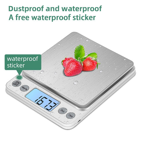 Protección para el teclado de la balanza KUBEI para limpieza en cocina