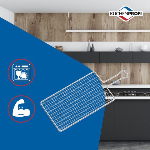 Küchenprofi rallador con almacenamiento compacto, perfecto para cocinas pequeñas.
