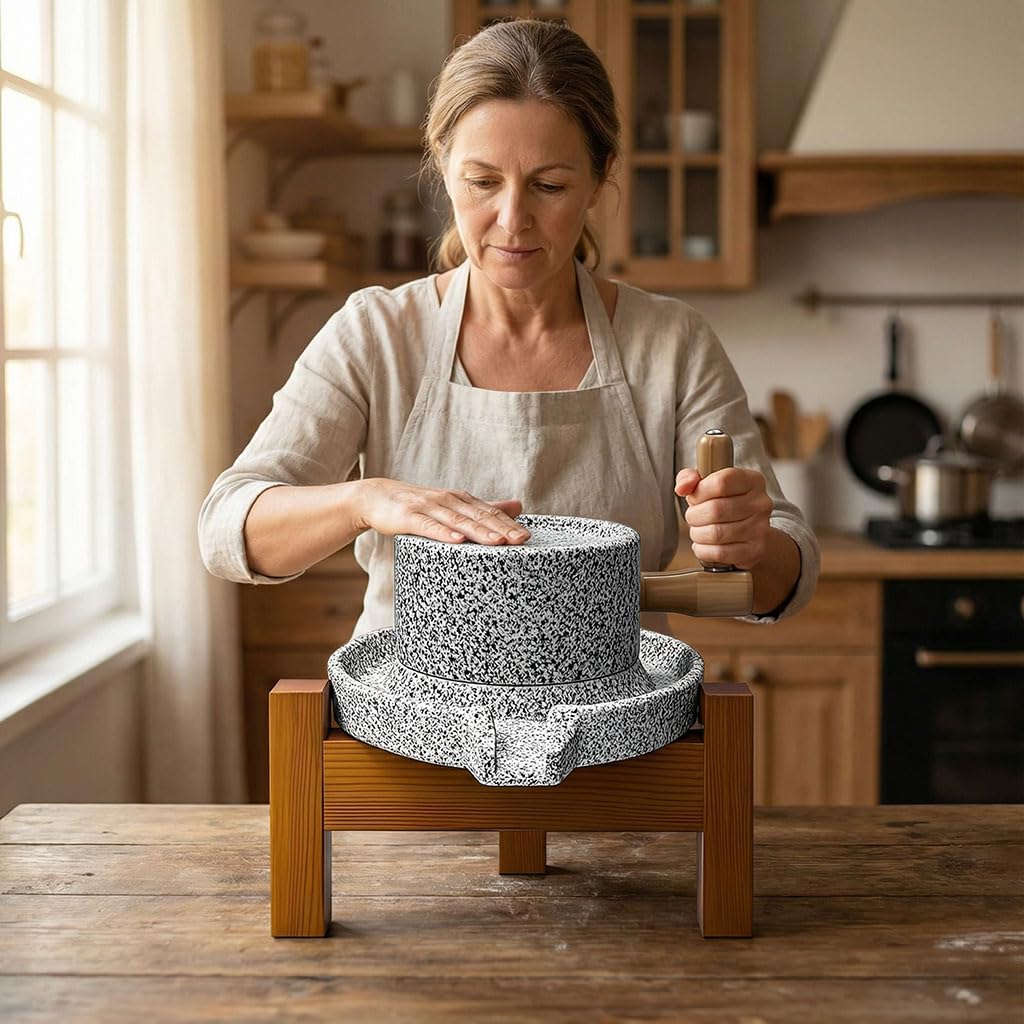 KUCKGO Molino manual con operación silenciosa para cocina tranquila.