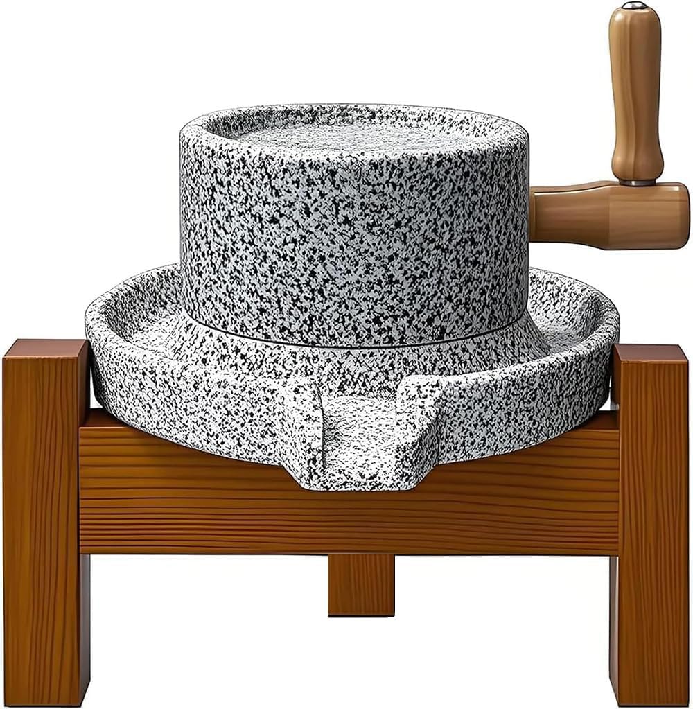 KUCKGO Molino de Piedra con discos de granito natural para harinas ricas.