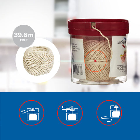 Küchenprofi hilo de cocina versátil: ideal para atar aves y rellenar