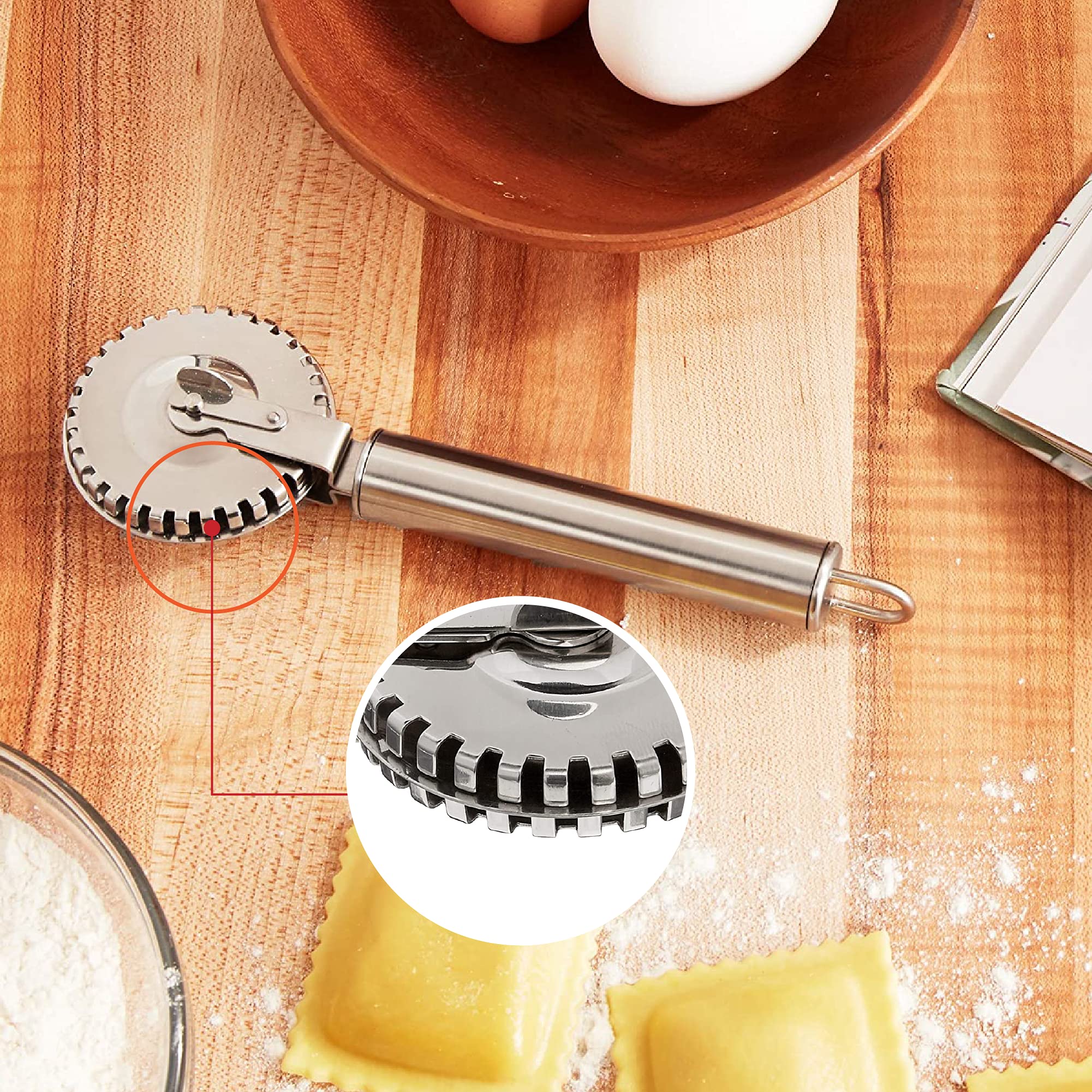 Küchenprofi ravioli cutter: mango ergonómico para uso cómodo