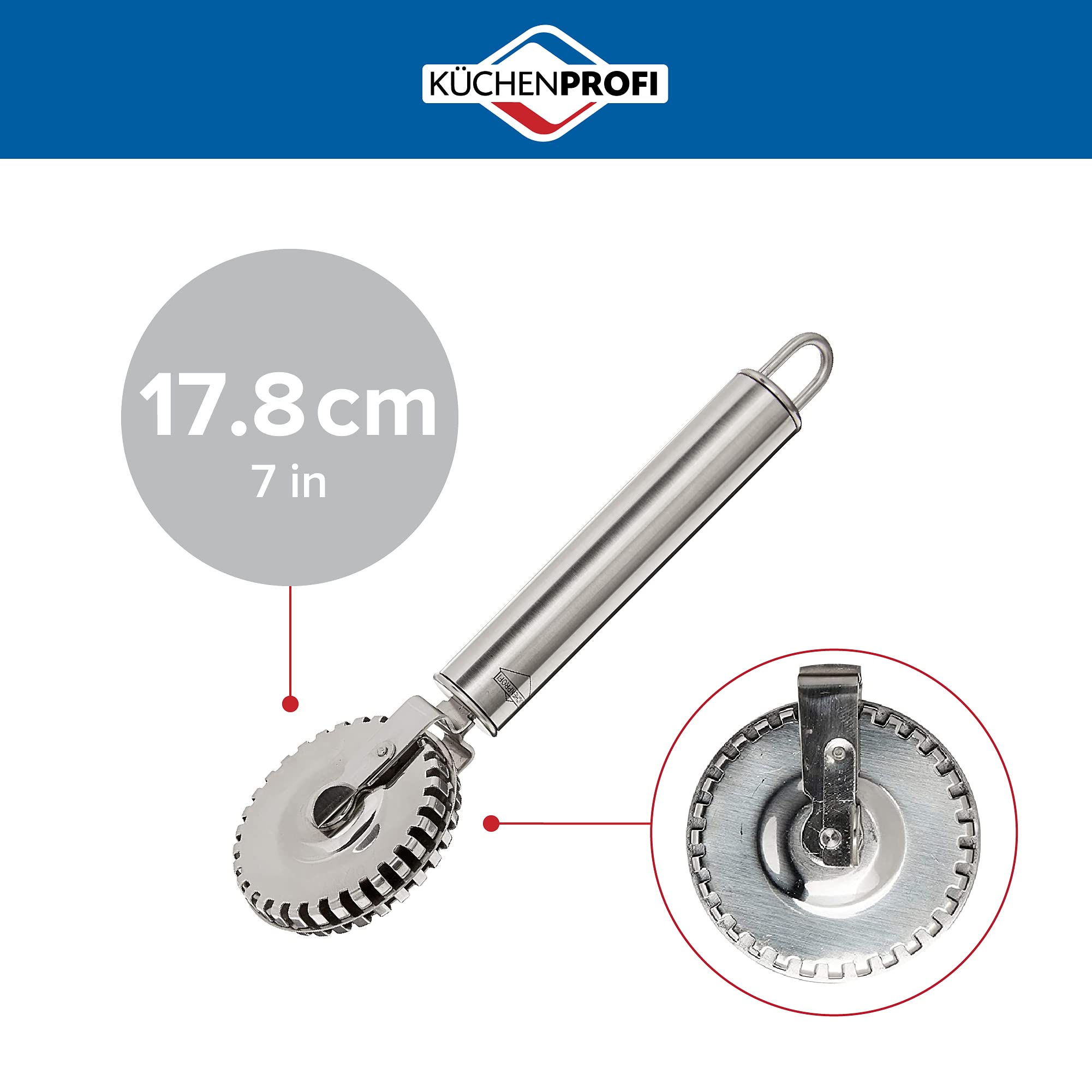 Küchenprofi ravioli cutter: sellado y crimpar perfecto para rellenos