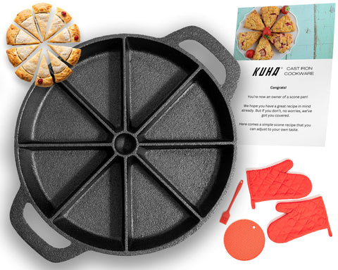 KUHA sartén para scones, vista general y cocción estable
