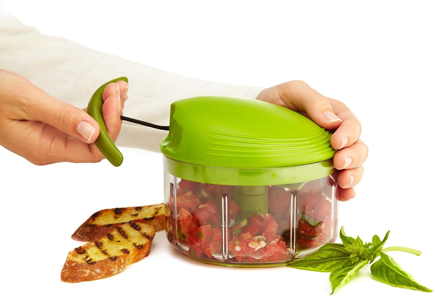 Tapa de protección de cuchillas para almacenamiento seguro dentro del bol Kuhn Rikon.