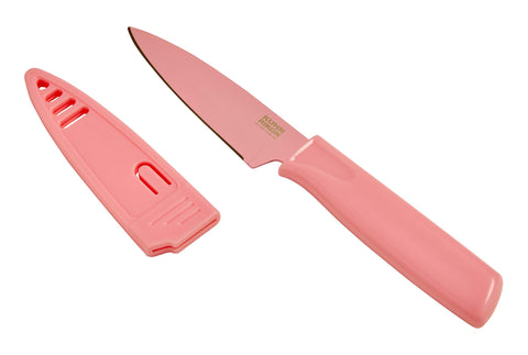 Cuchillo de pelar Colori Kuhn Rikon, filo preciso para pelar frutas y verduras.