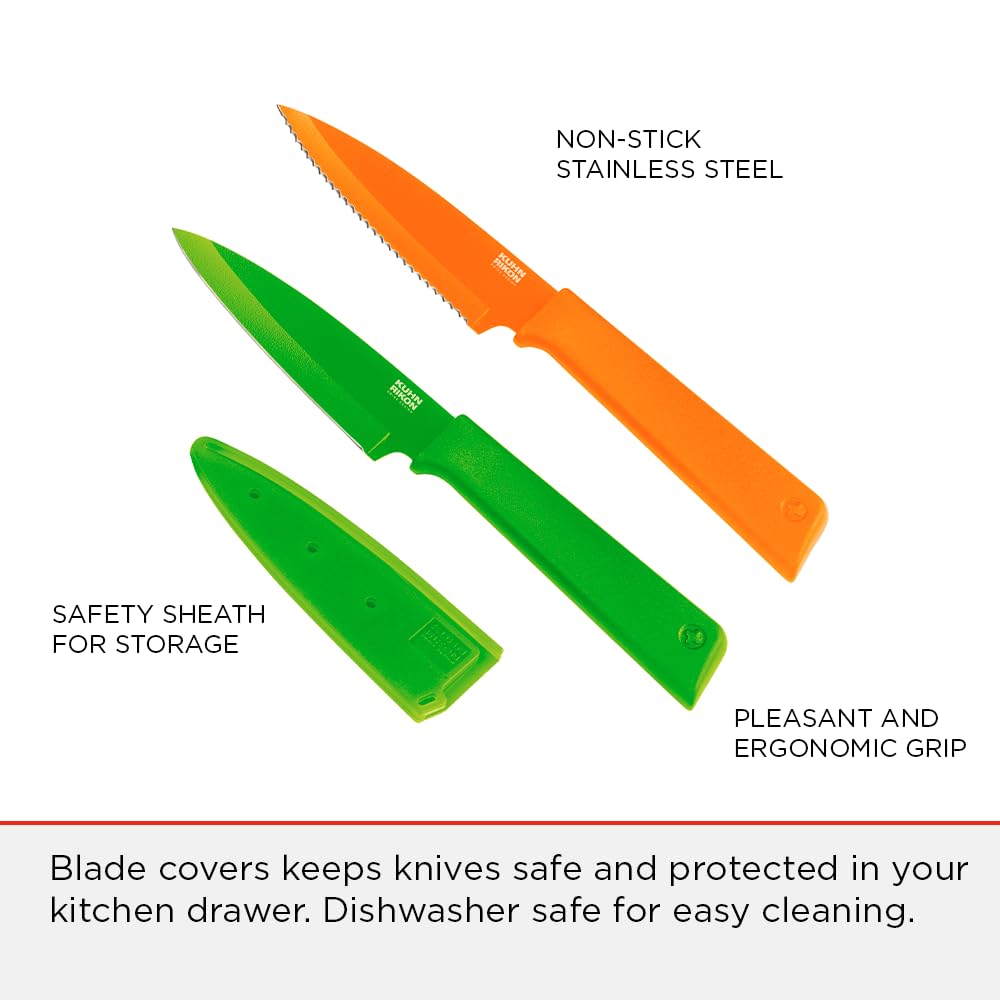 Kuhn Rikon COLORI+ funda de seguridad naranja, almacenamiento seguro en cajones