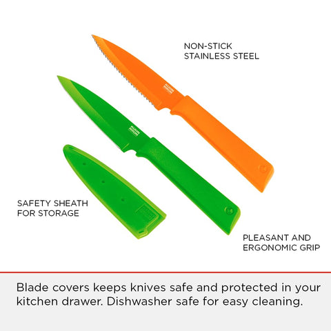 Kuhn Rikon COLORI+ funda de seguridad naranja, almacenamiento seguro en cajones