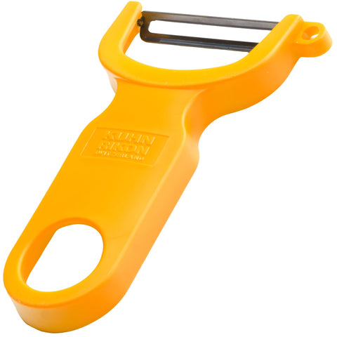 Pelador original suizo Kuhn Rikon de 4 pulgadas, hoja de carbono para cortar con precisión