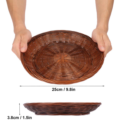 Kukmakri porta-platos de bambú para picnic, diseño resistente y reutilizable