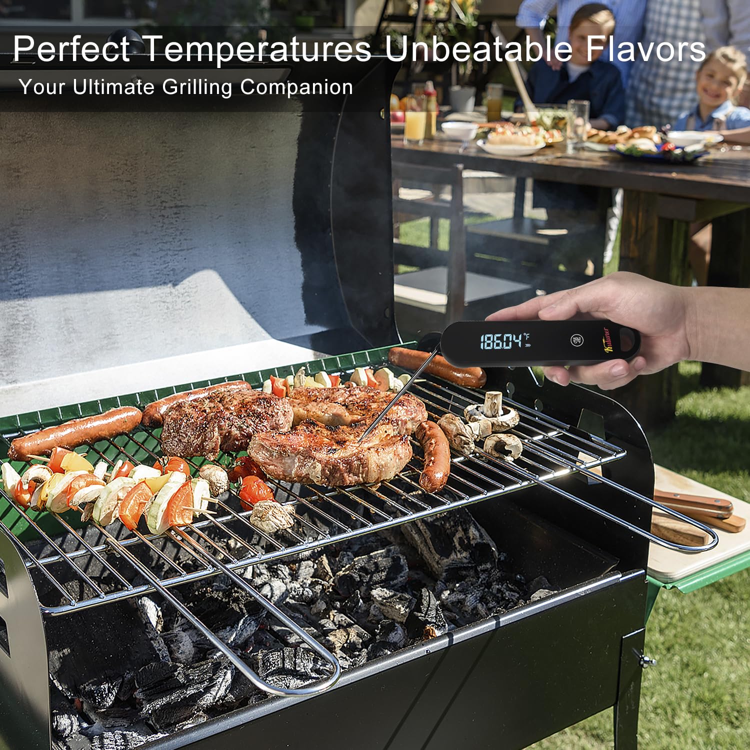 KULUNER termómetro regalo de cocina, presentación premium para amantes de la parrilla.