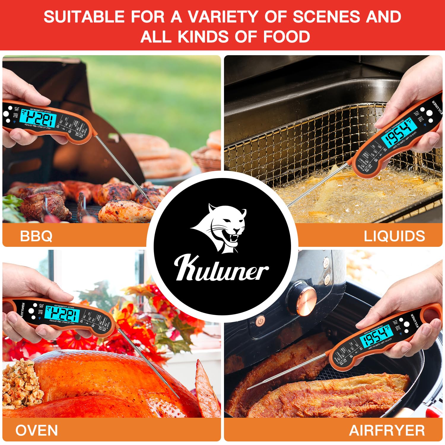 KULUNER TP-01 con IP67 facilita la limpieza bajo agua para uso seguro.