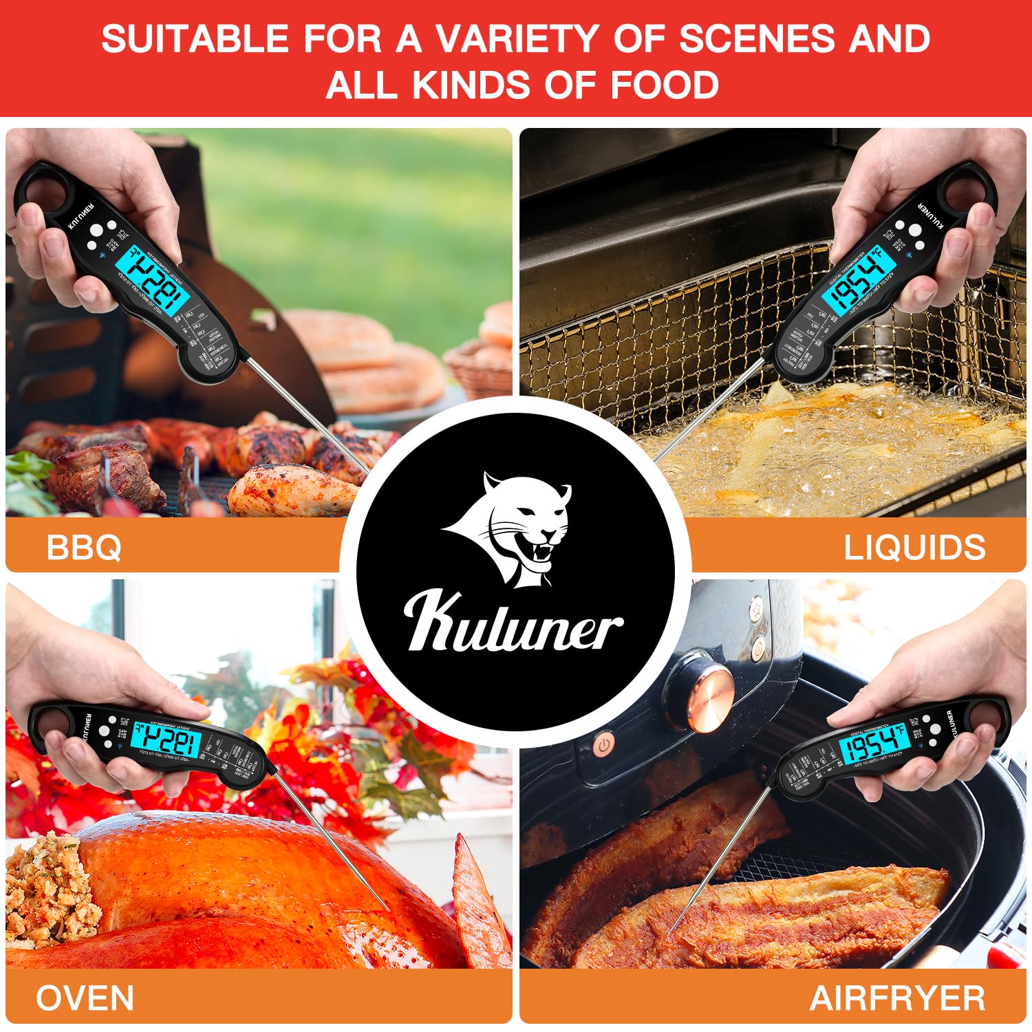 KULUNER TP-01 cuerpo IP67, fácil limpieza bajo el grifo