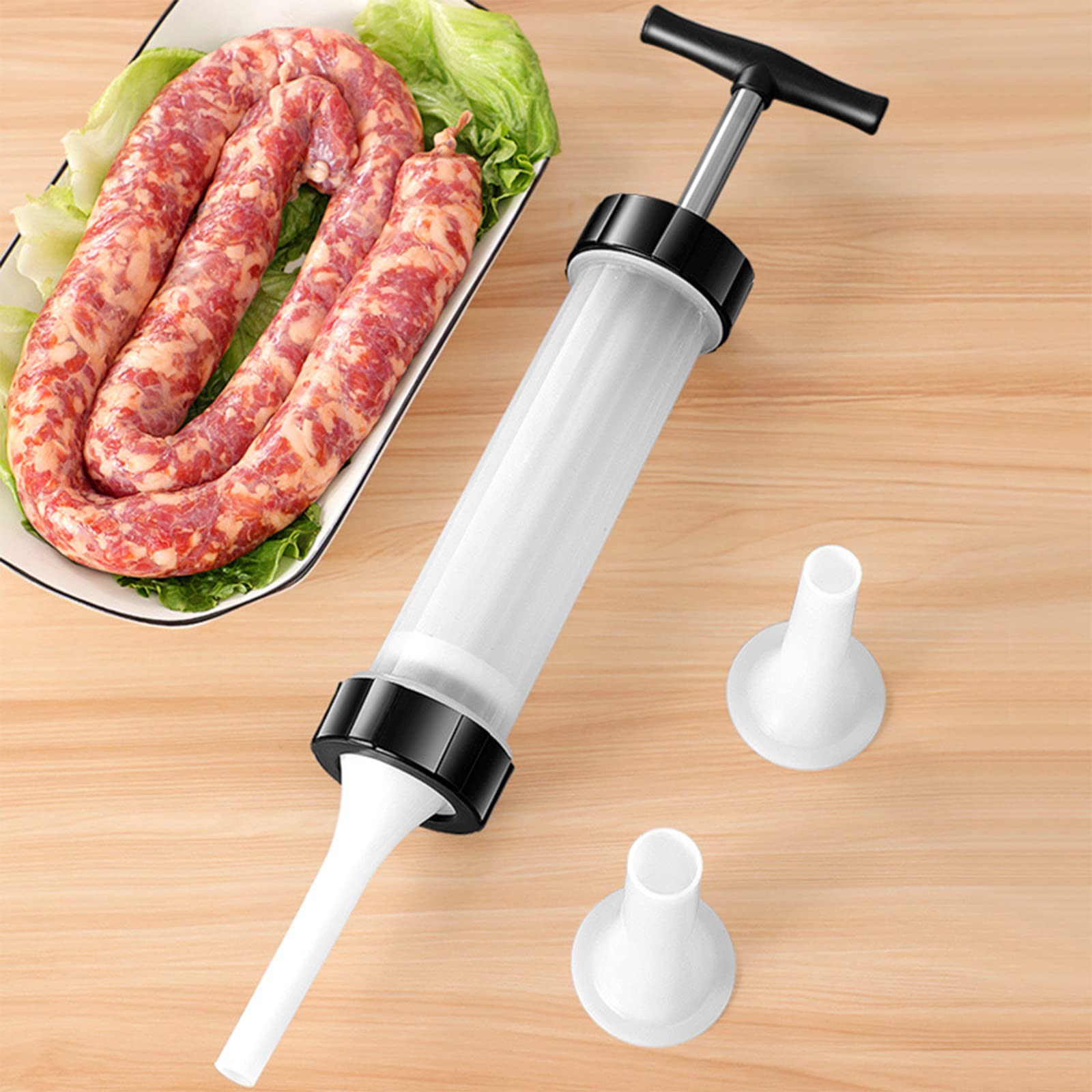 Kulusion: cuerpo de PP y acero inoxidable para uso alimentario.