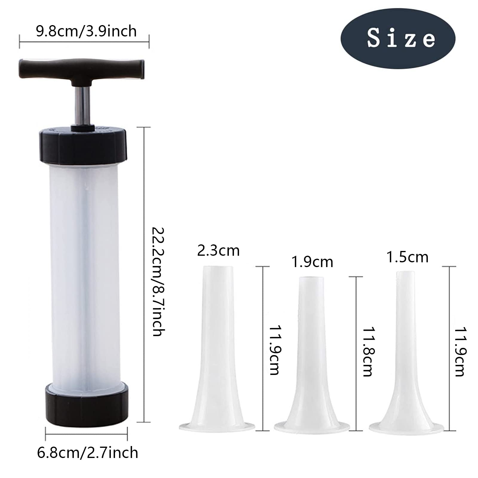 Kulusion: tubos de 15, 19 y 23 mm para distintos tamaños.