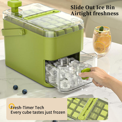 Kundita bolas hielo grandes verde: realzan la presentación de bebidas