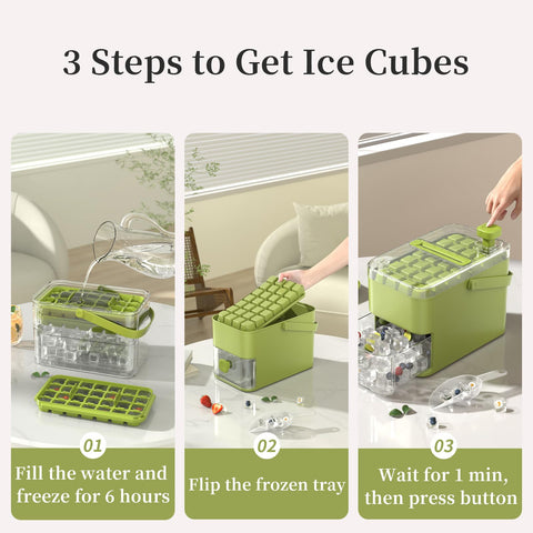 Kundita cajón hielo con asa verde: transporte cómodo para bebidas