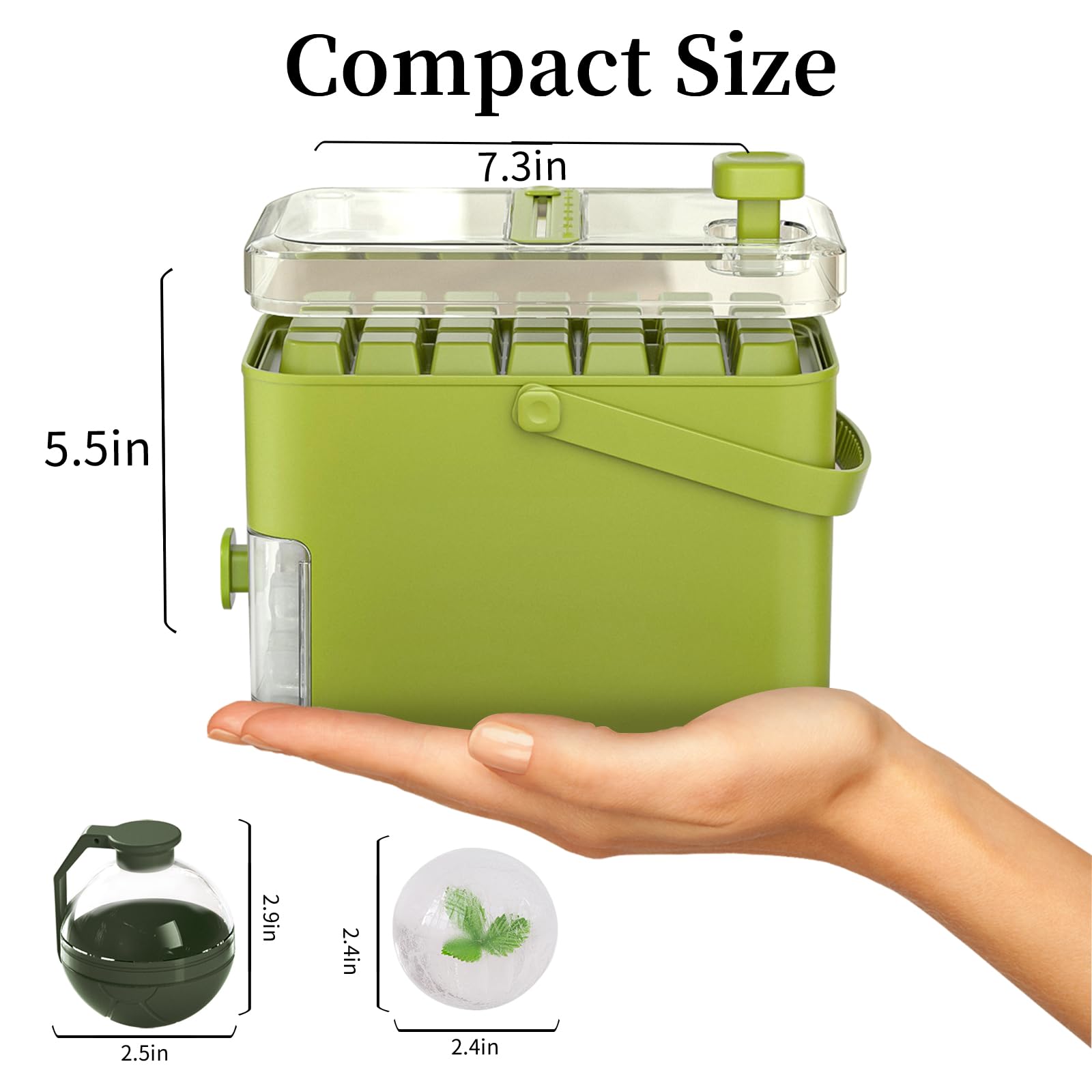Kundita tapa antipolvo verde: mantiene el hielo limpio y fresco