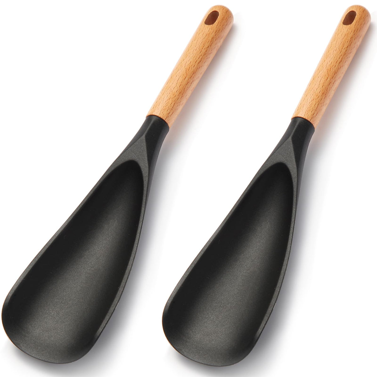 Kunovo cuchara de silicona para cocina antihaderente, protege sartenes.